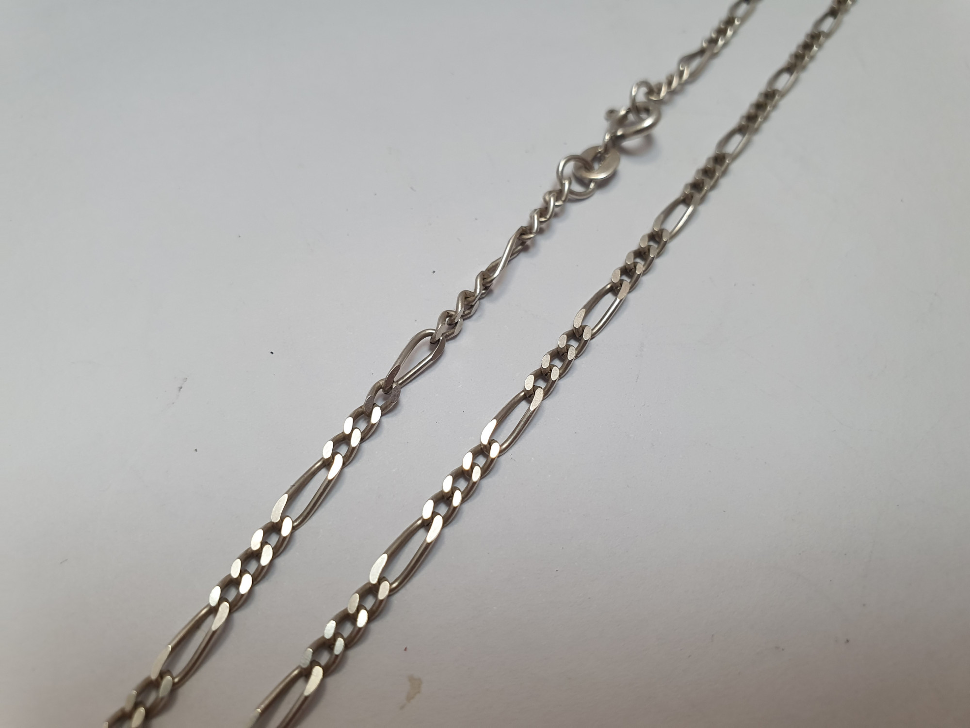 Серебряная цепь с плетением Картье (33896751) 3