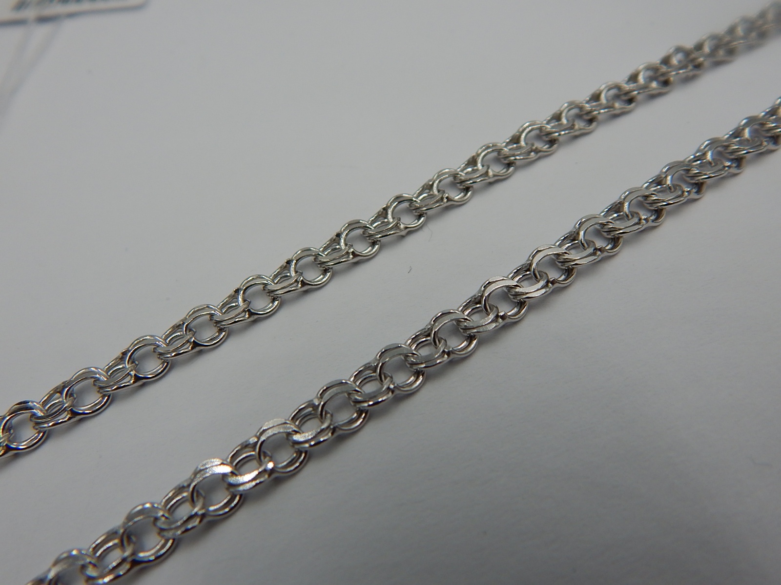 Серебряная цепь с плетением Бисмарк (30667264) 1