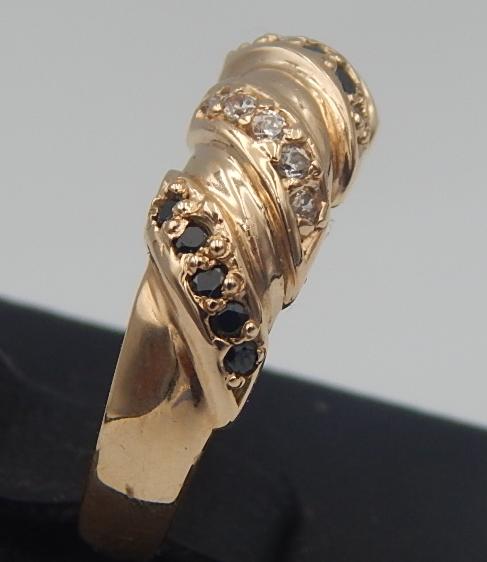 Кольцо из красного золота с цирконием (28354330) 2