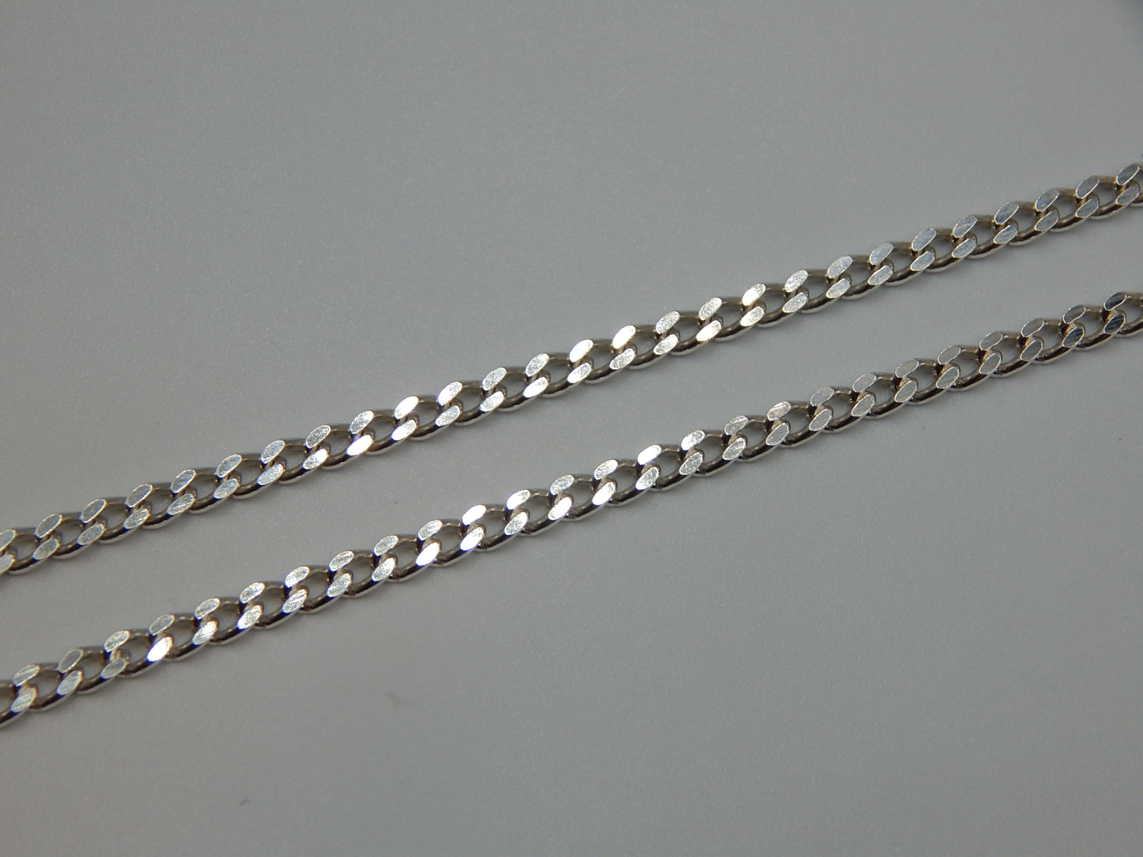 Серебряная цепь с плетением панцирное (32308901) 2