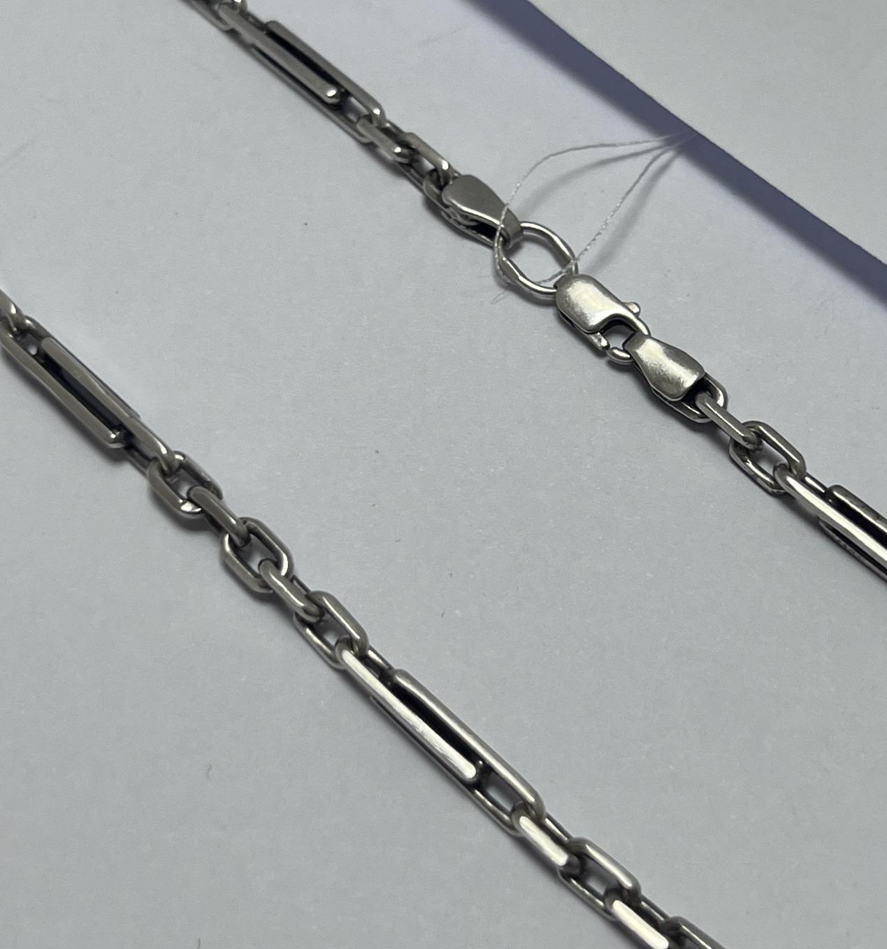 Серебряная цепь с плетением Якорное (33940961) 0