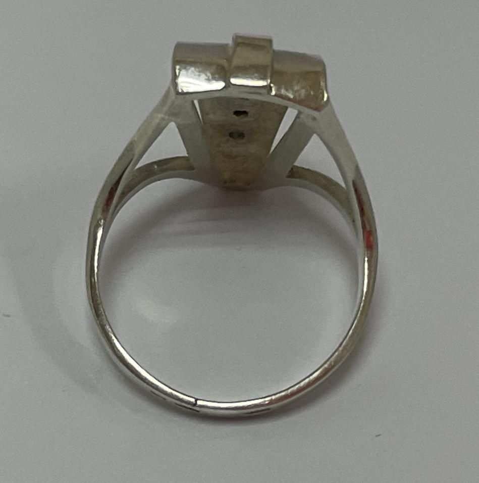 Серебряное кольцо с позолотой и цирконием (33754034) 1