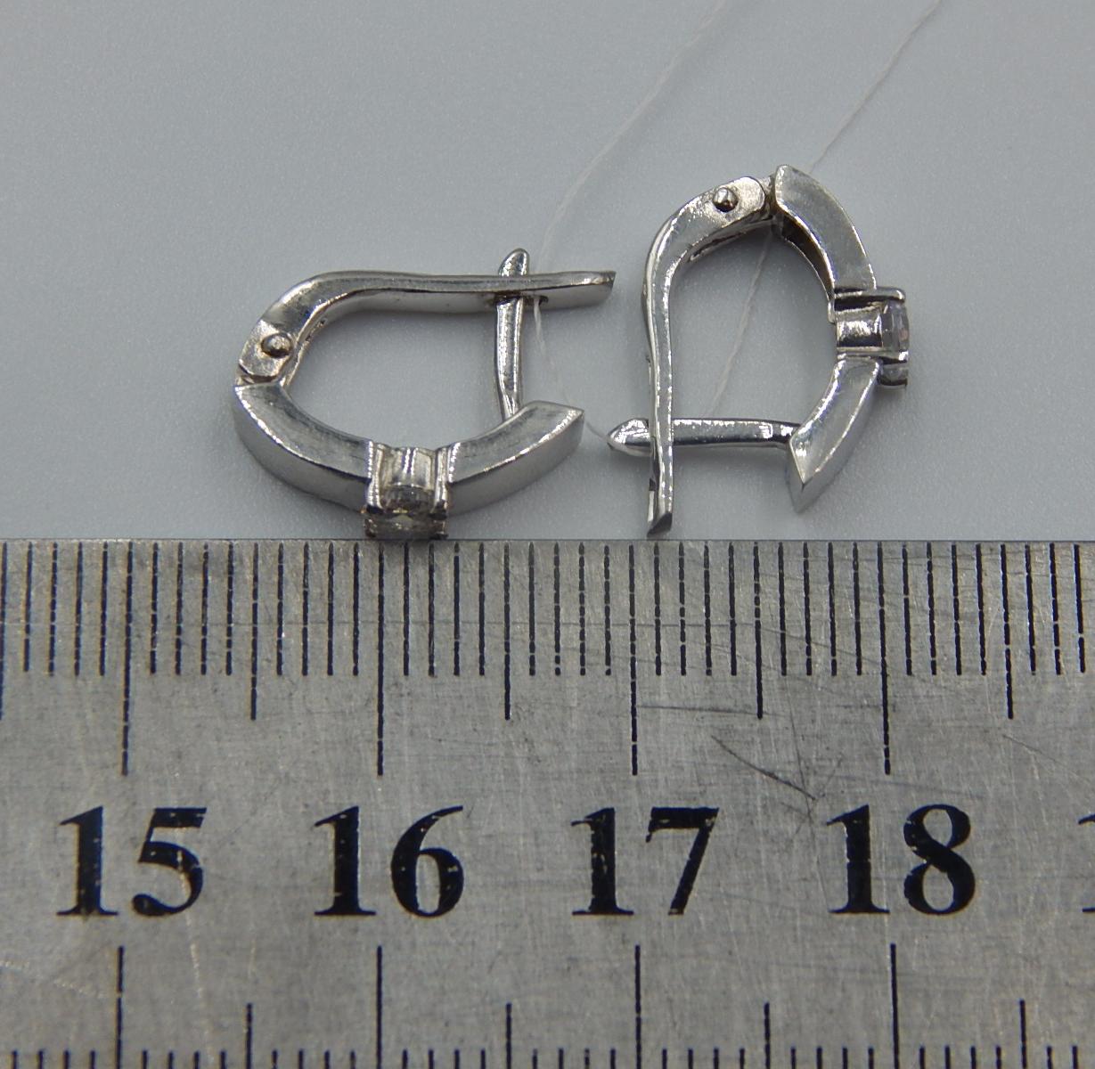 Серебряные серьги с цирконием (33062821) 3