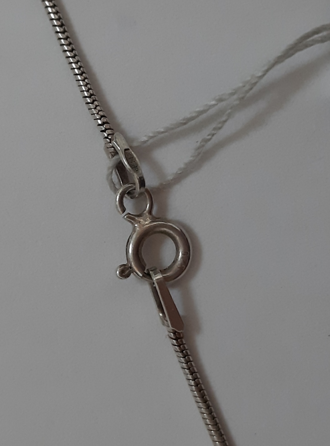 Серебряная цепь с плетением Снейк (30528544) 3
