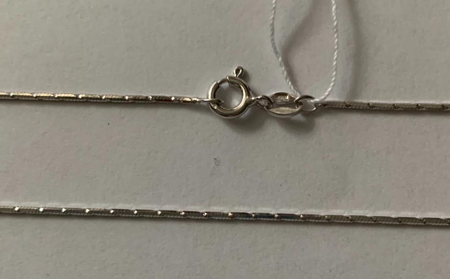 Серебряная цепь с плетением Снейк (30515105) 0