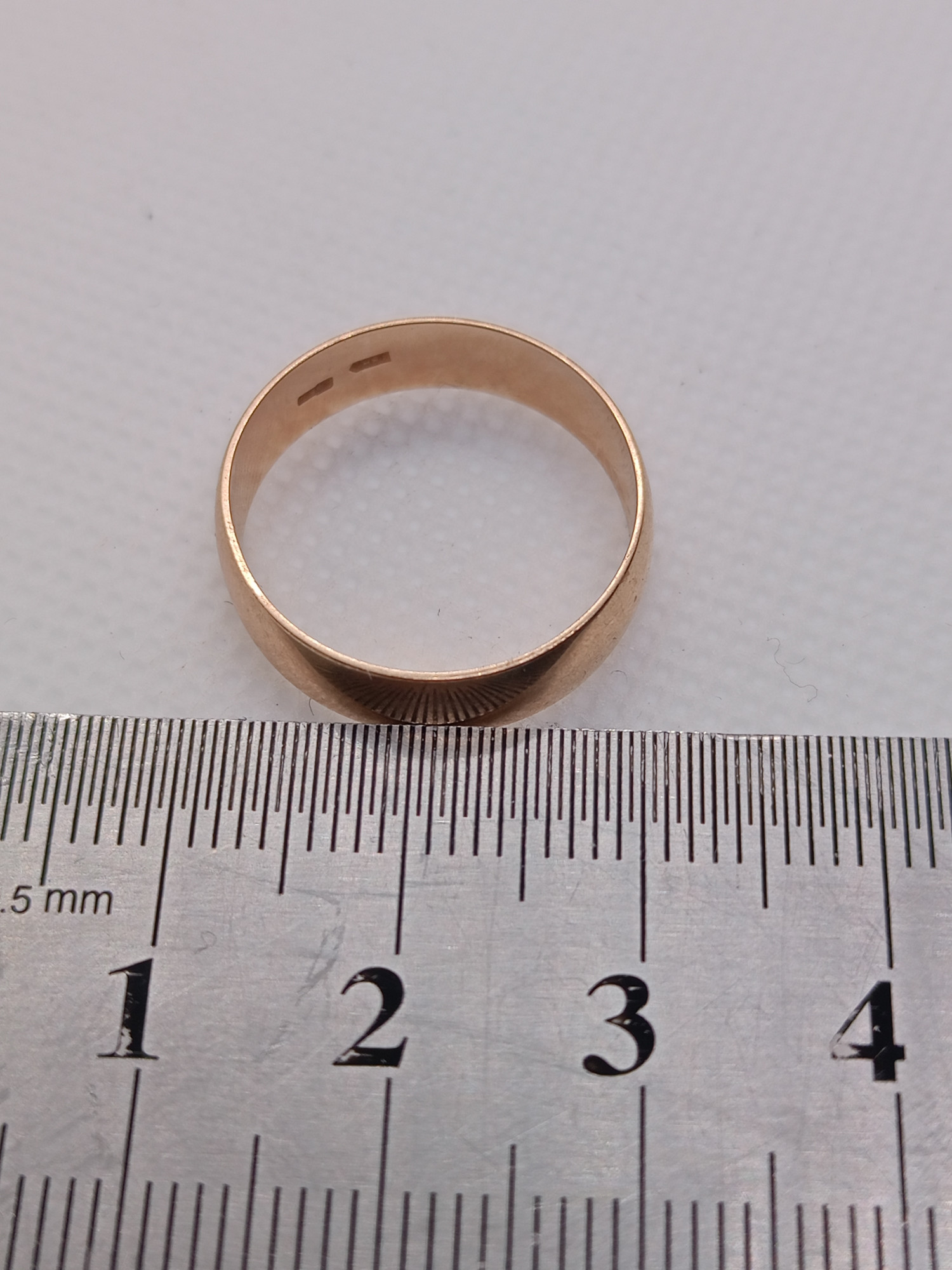 Обручальное кольцо из красного золота (33778063)  2
