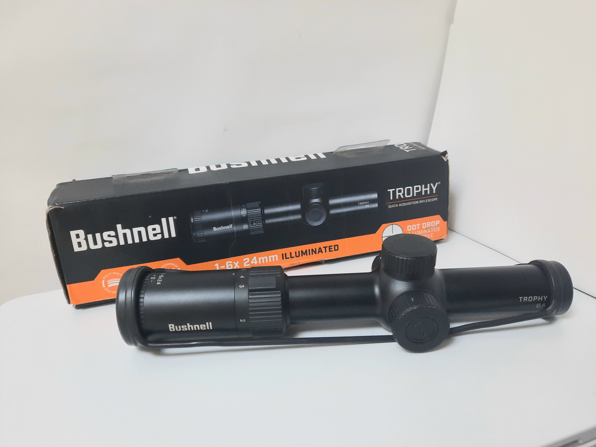 Оптический прицел Bushnell Trophy Quick Acquisition 1-6x24 SFP Dot Drop Illum (RT1624BS15)  1