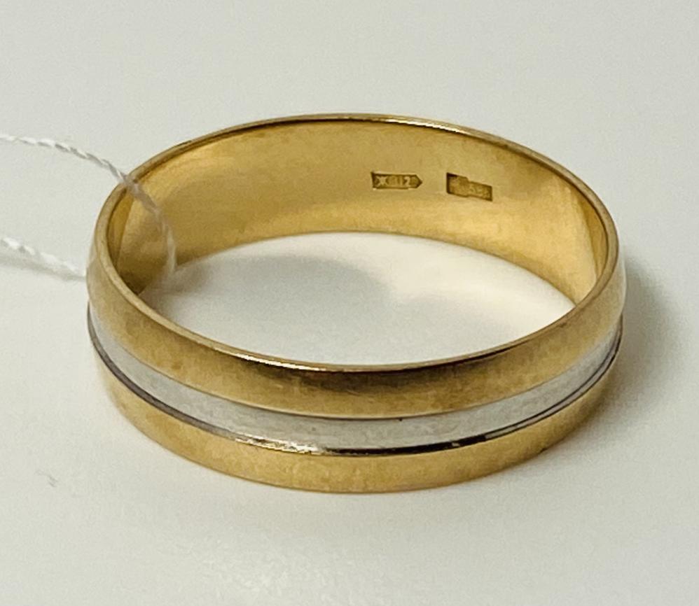 Обручальное кольцо из красного и белого золота (33966629) 1