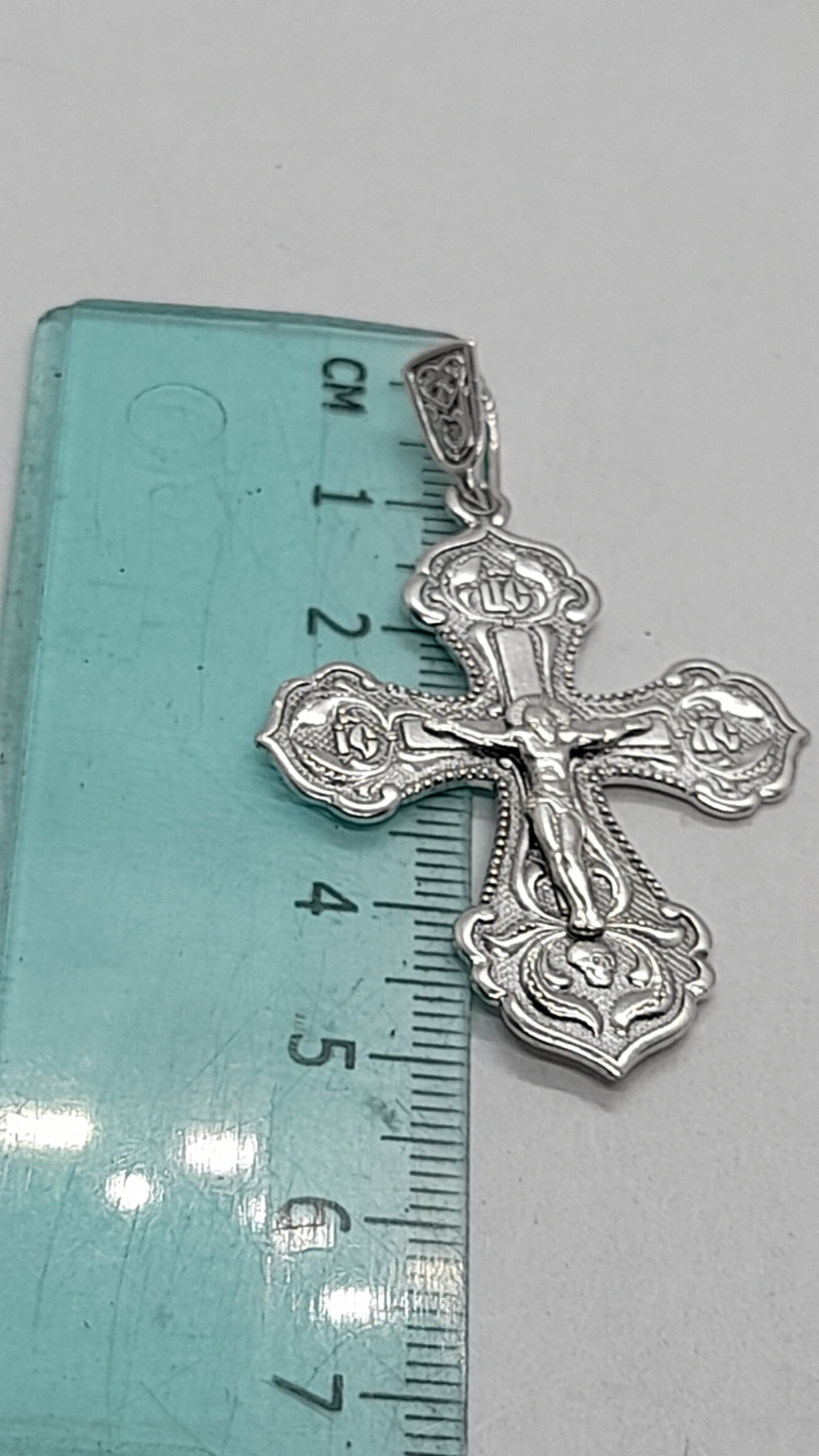 Срібний підвіс-хрест (31808832) 3