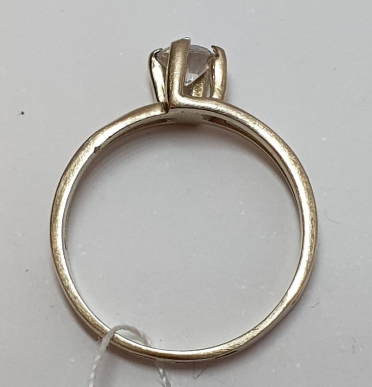 Кольцо из желтого и белого золота с цирконием (33454239) 2