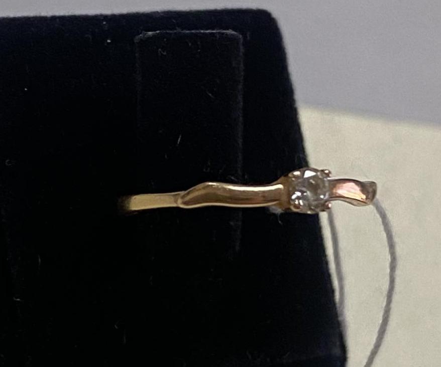 Кольцо из красного золота с цирконием (31449640)  2