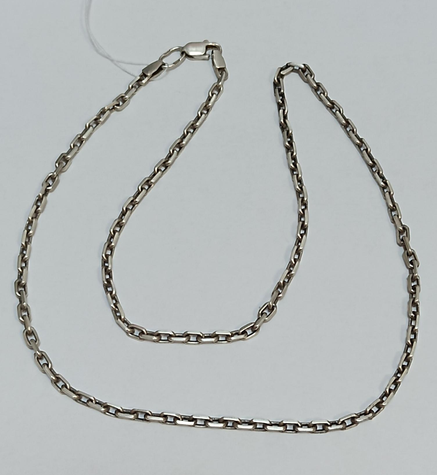 Серебряная цепь с плетением Якорное (33699499) 2