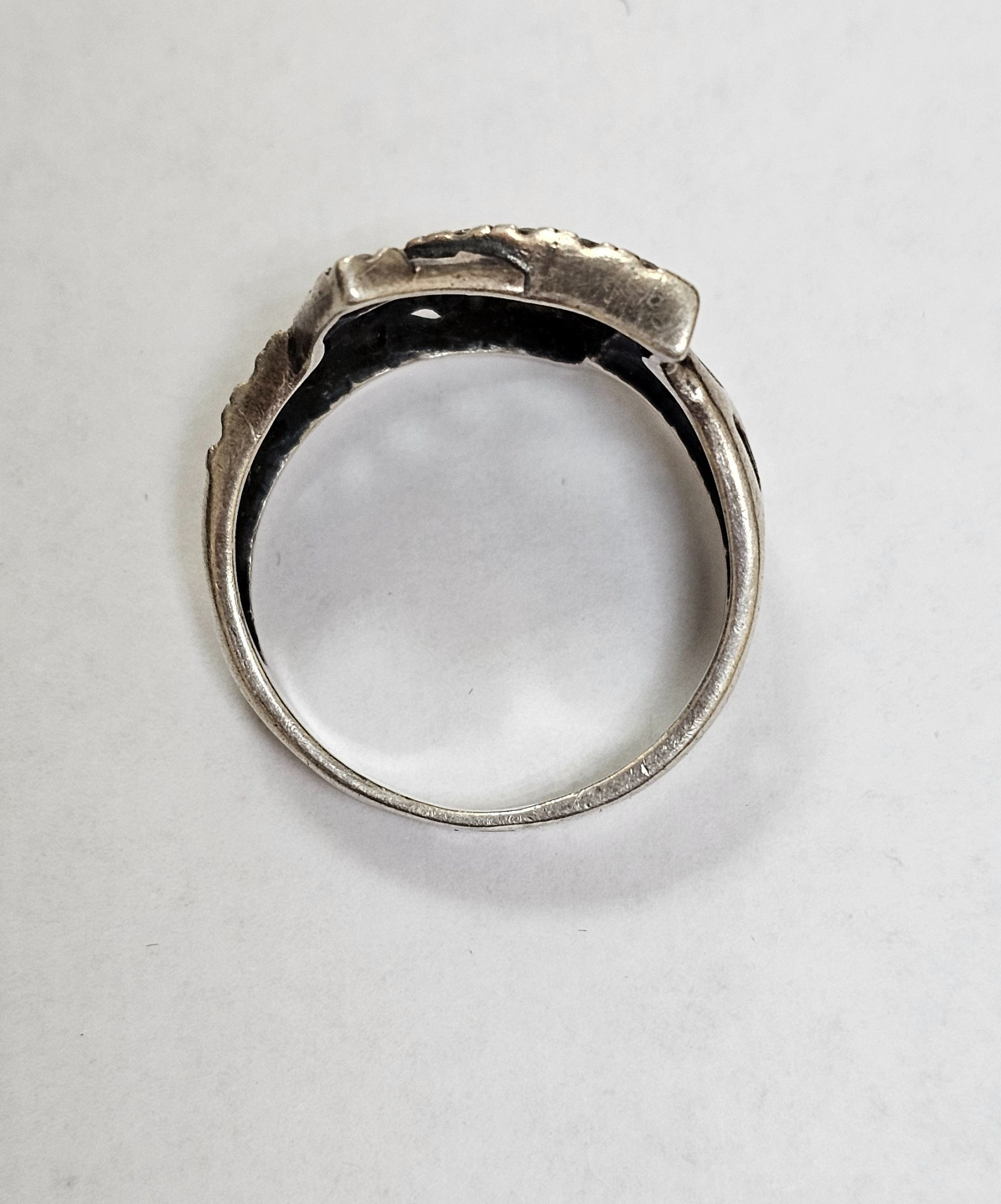 Серебряное кольцо с цирконием (33767016) 1