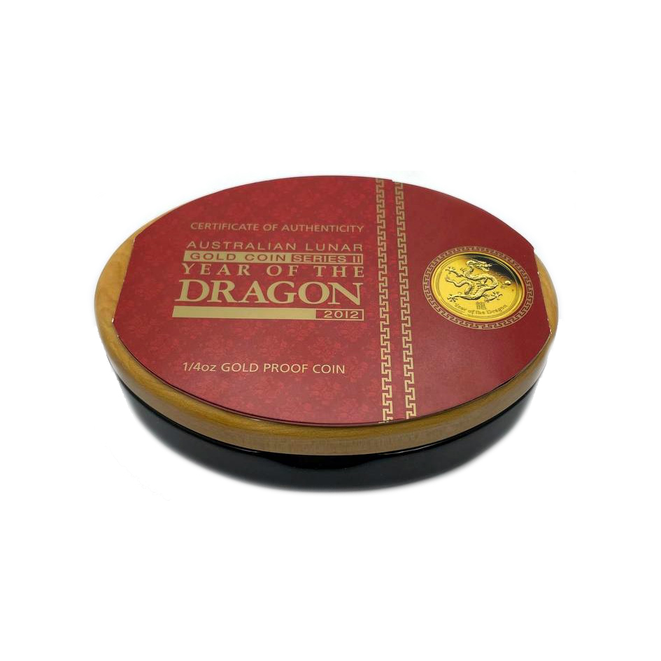 Золотая монета 1/4oz Год Дракона 25 долларов 2012 Австралия (31564128) 6
