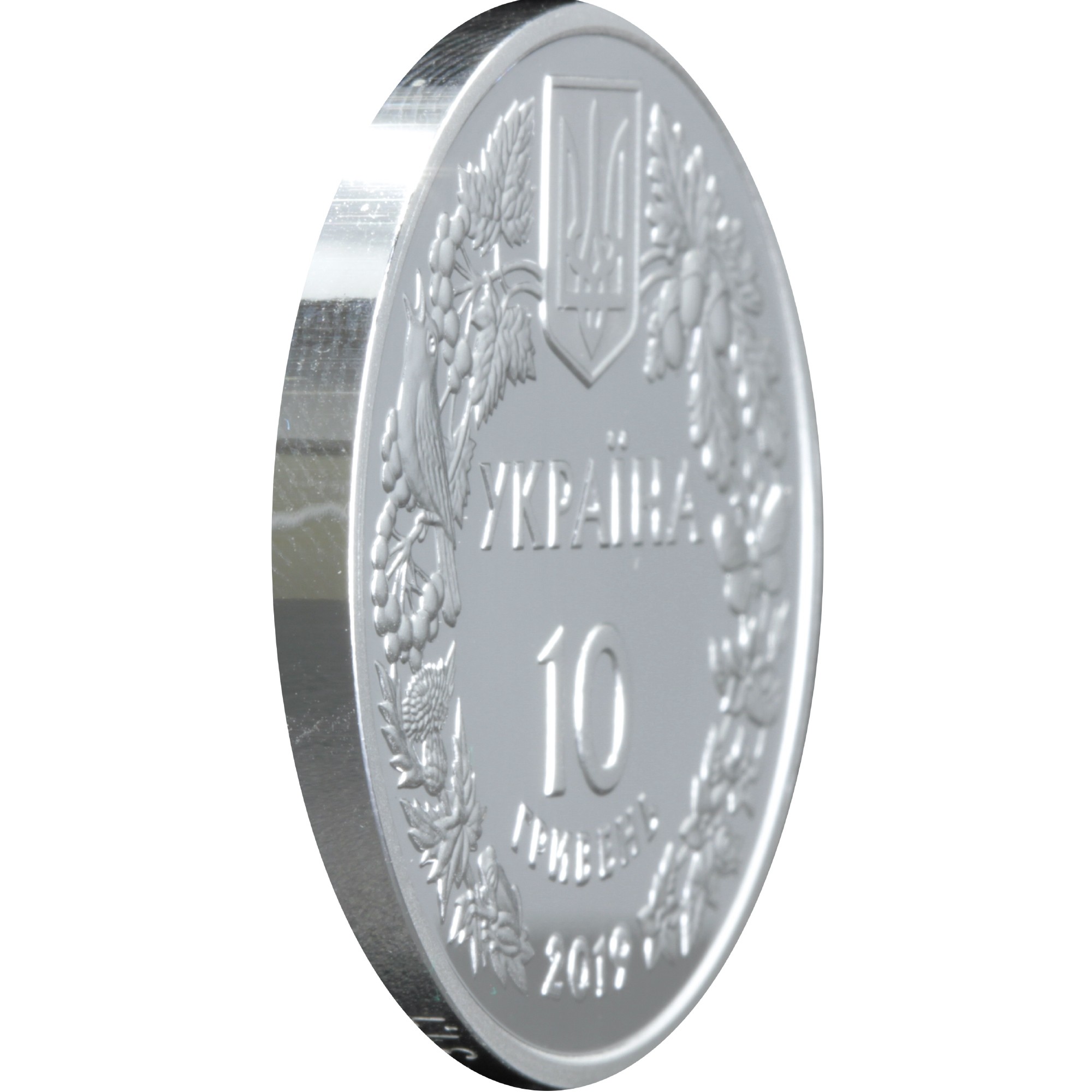 Серебряная монета 1oz Орлан-Белохвост 10 гривен 2019 Украина (33240025) 10
