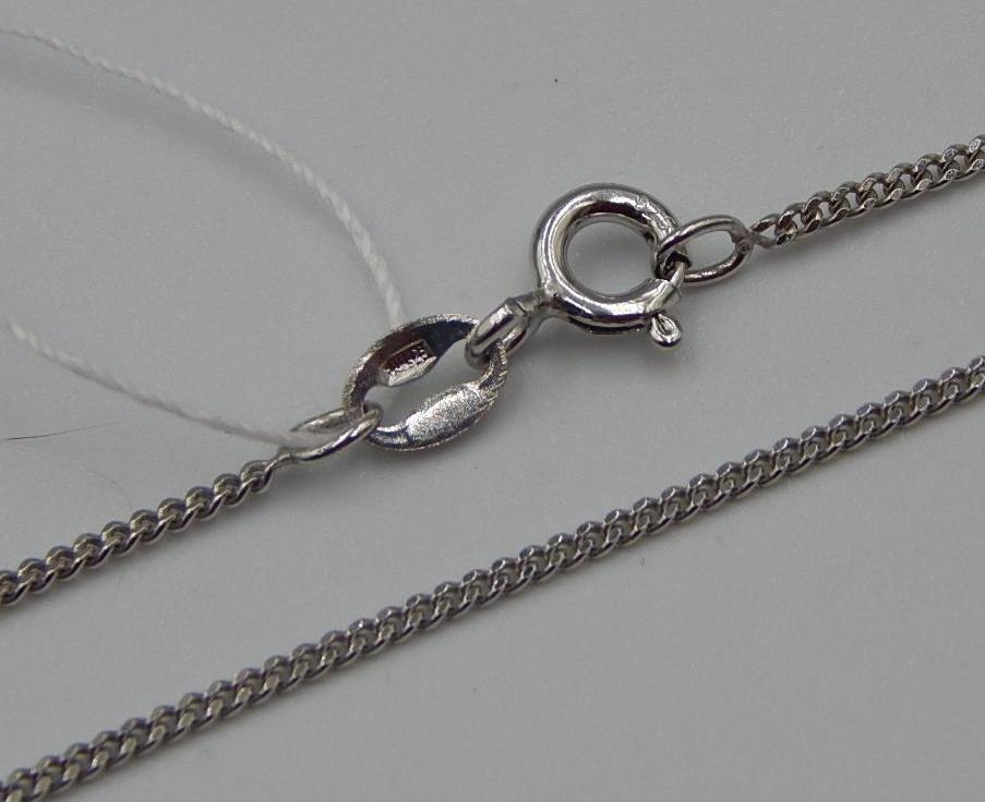 Серебряная цепь с плетением панцирное (31118907) 0