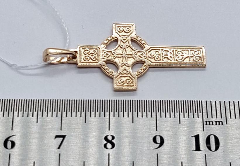 Підвіс-хрест із червоного золота (31015282)  2
