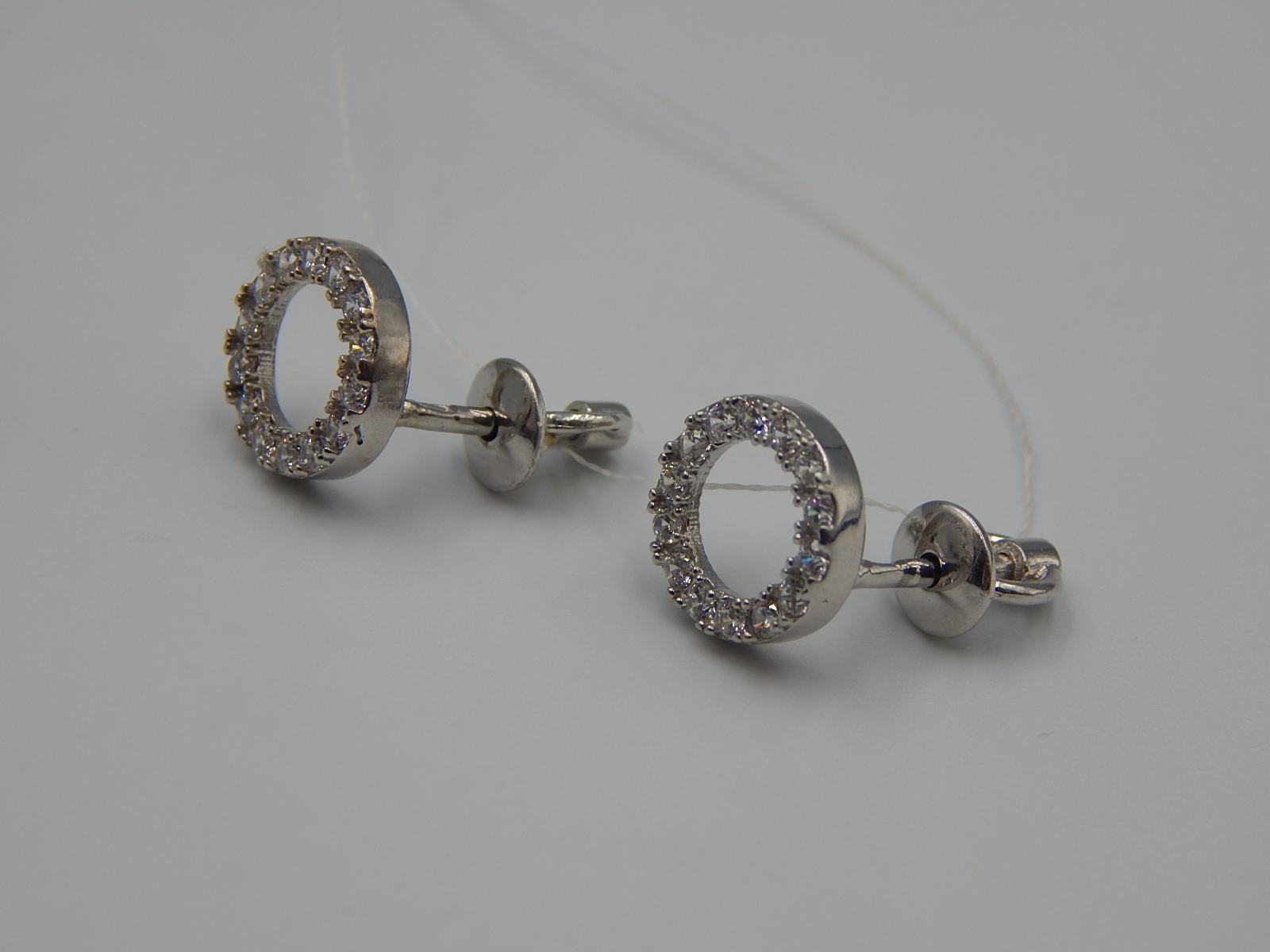 Срібні сережки з цирконієм (33033034) 4