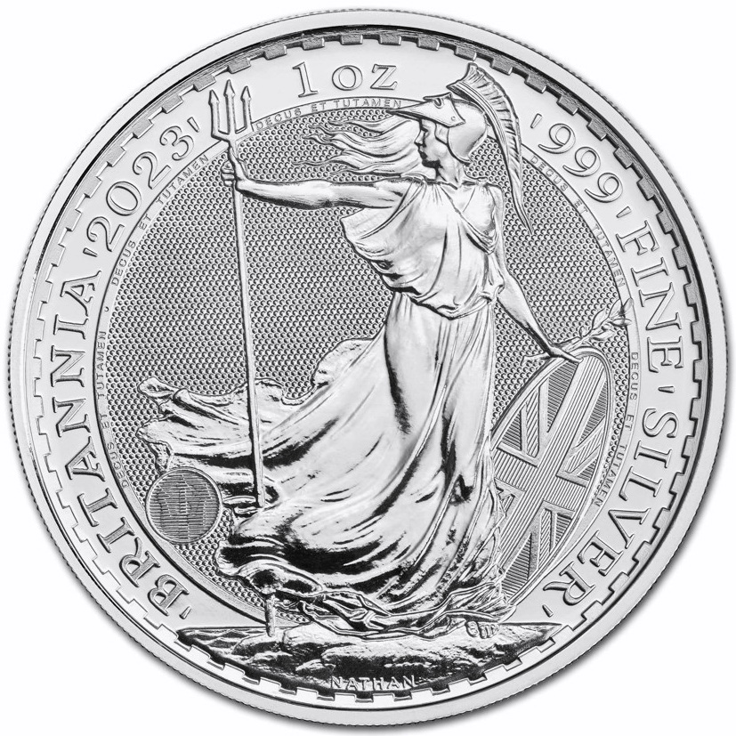 Серебряная монета 1oz Британия 2 английских фунта 2023 Великобритания (Король Карл III Коронация) (32643914) 0