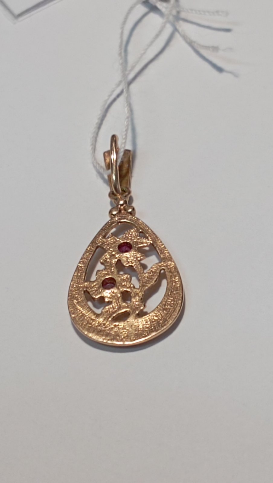 Кулон из красного золота с цирконием (31849382) 1