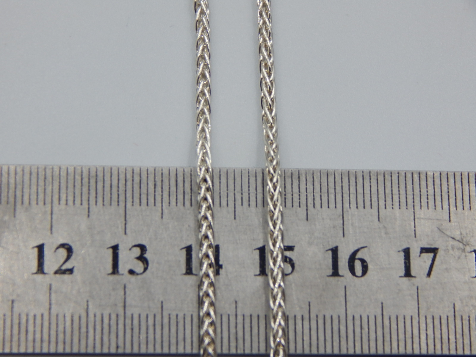 Срібний ланцюг з плетінням Колосок (32196363) 2