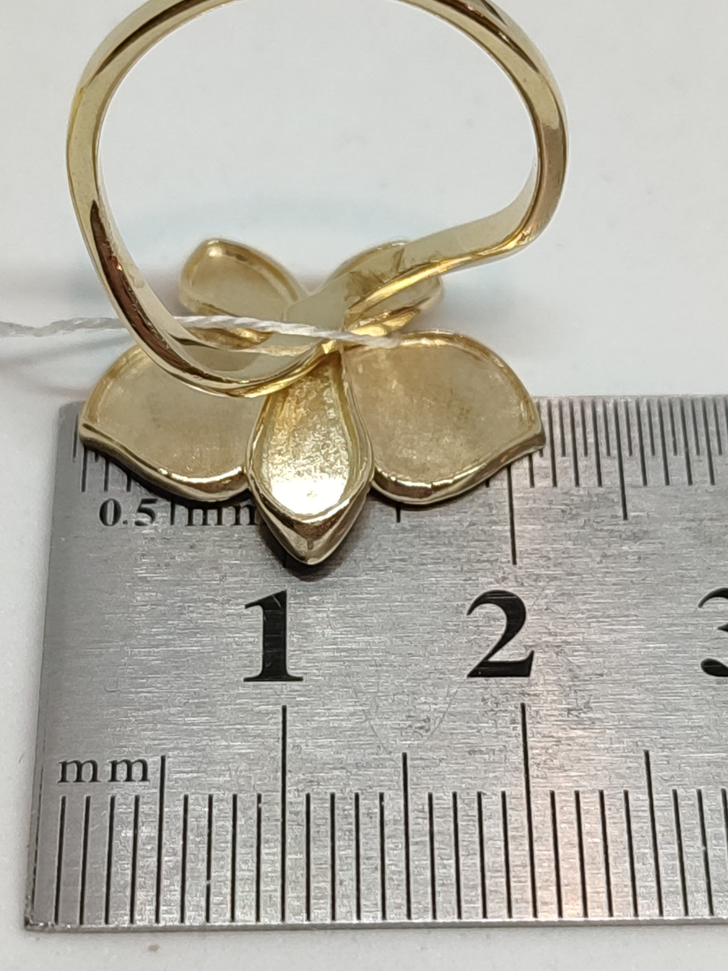 Кольцо из желтого и белого золота с бриллиантом (-ми) (29717501) 7