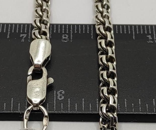Серебряная цепь с плетением Бисмарк (32636563) 2