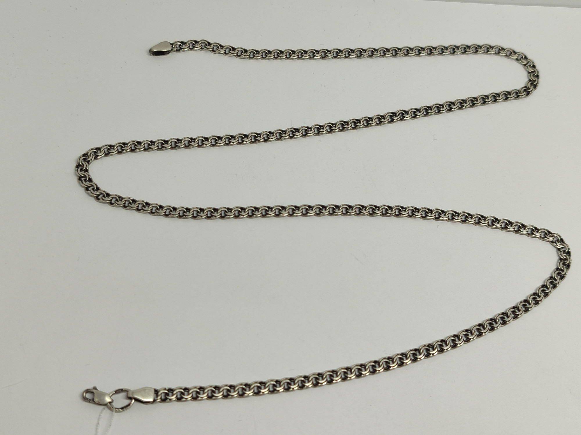 Серебряная цепь с плетением Бисмарк (33676834) 2