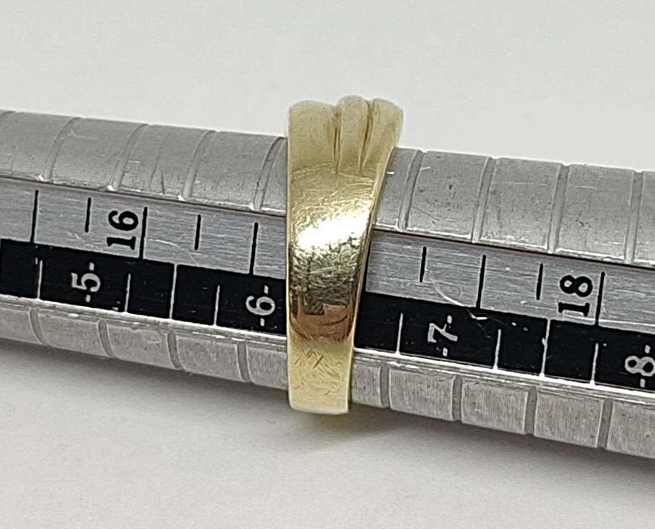 Кольцо из желтого и белого золота с бриллиантом (-ми) (32830327) 4