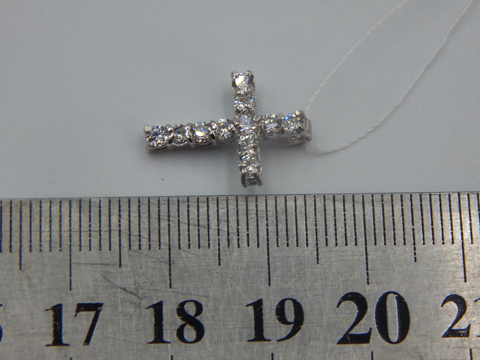 Срібний підвіс-хрест із цирконієм (31761244) 2