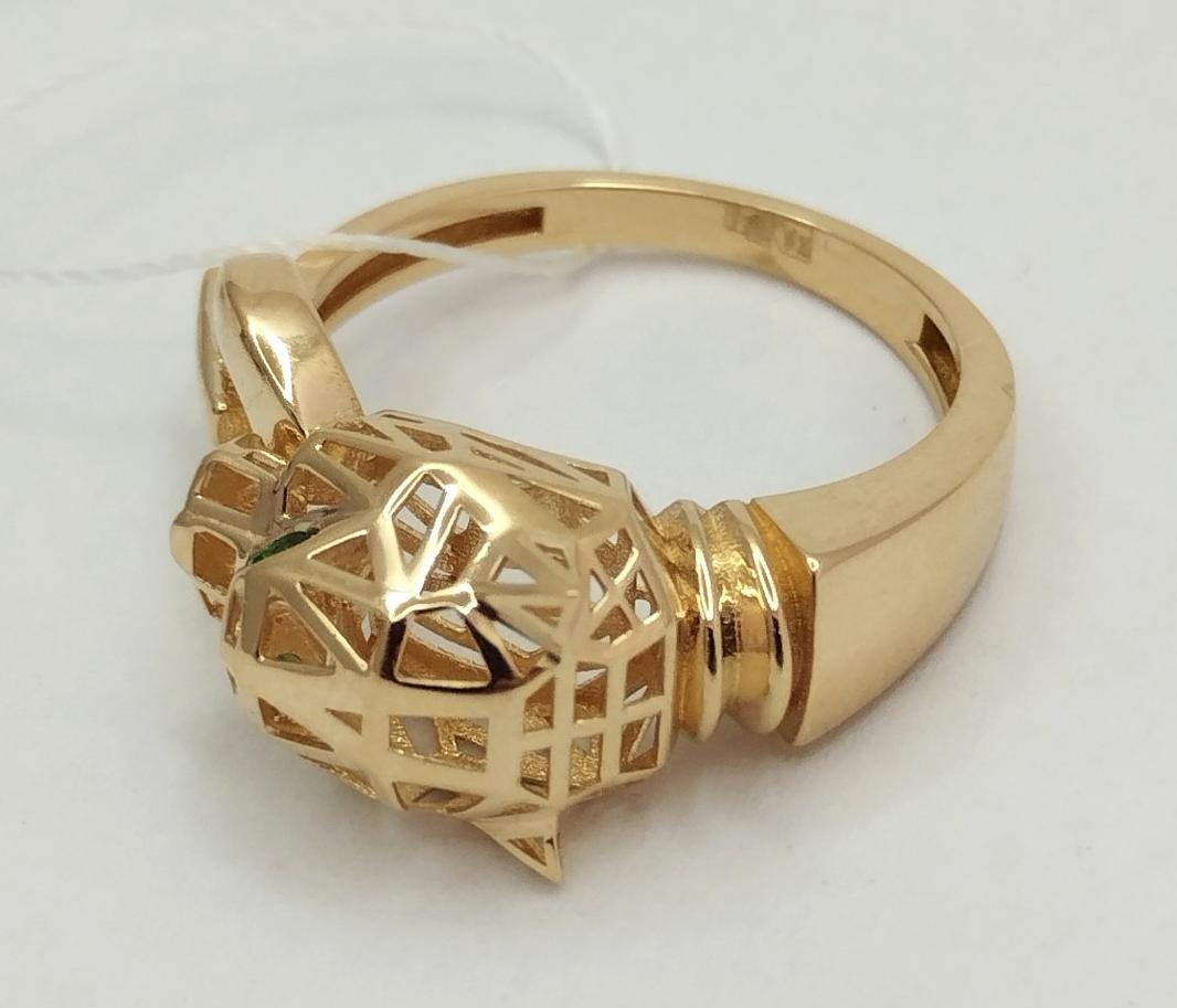 Кольцо из красного золота с цирконием (33747150) 2