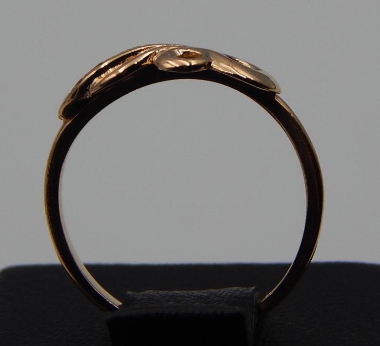 Кольцо из красного золота с цирконием (28366048) 3