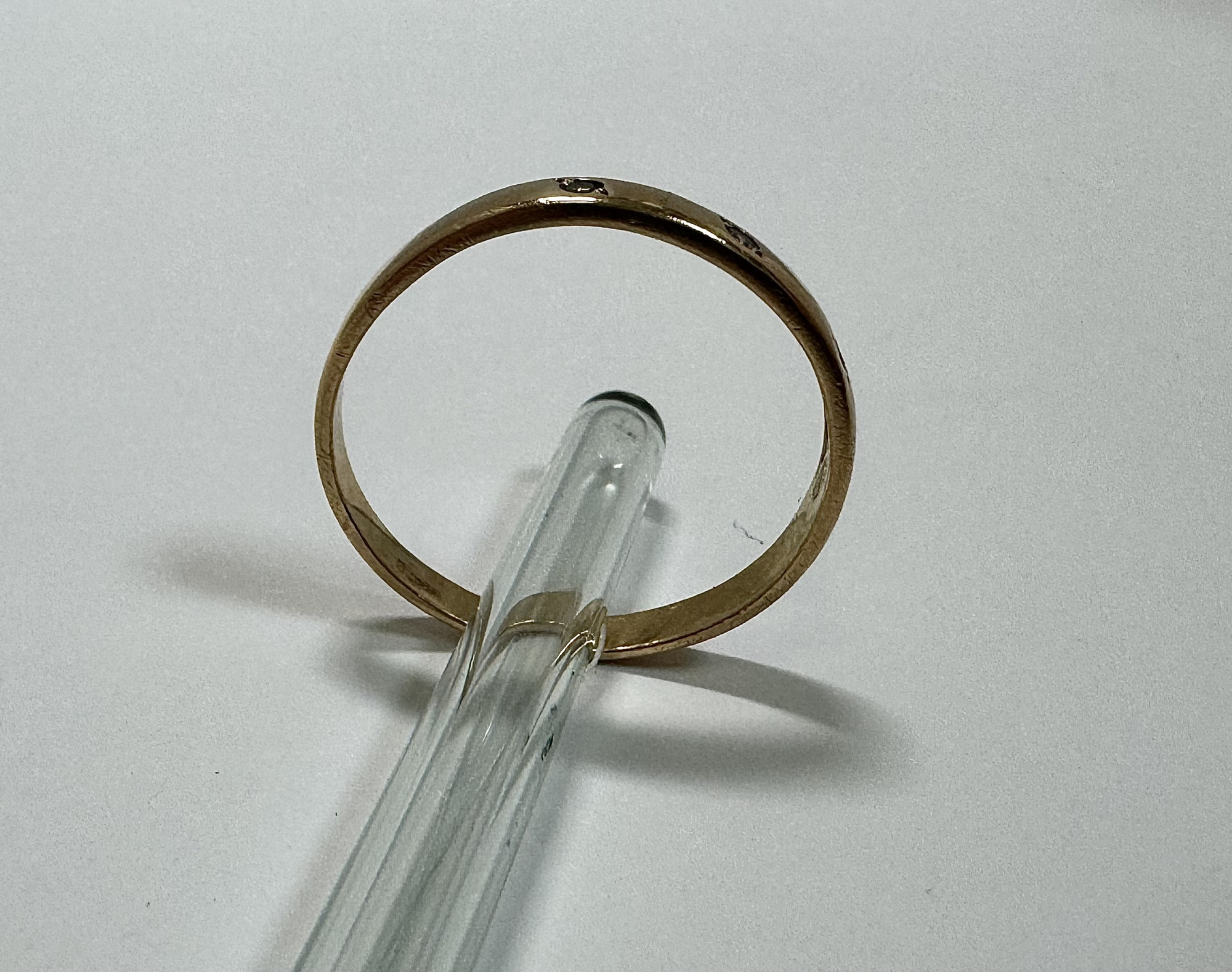 Обручальное кольцо из красного золота с бриллиантом (-ми) (33531430)  2