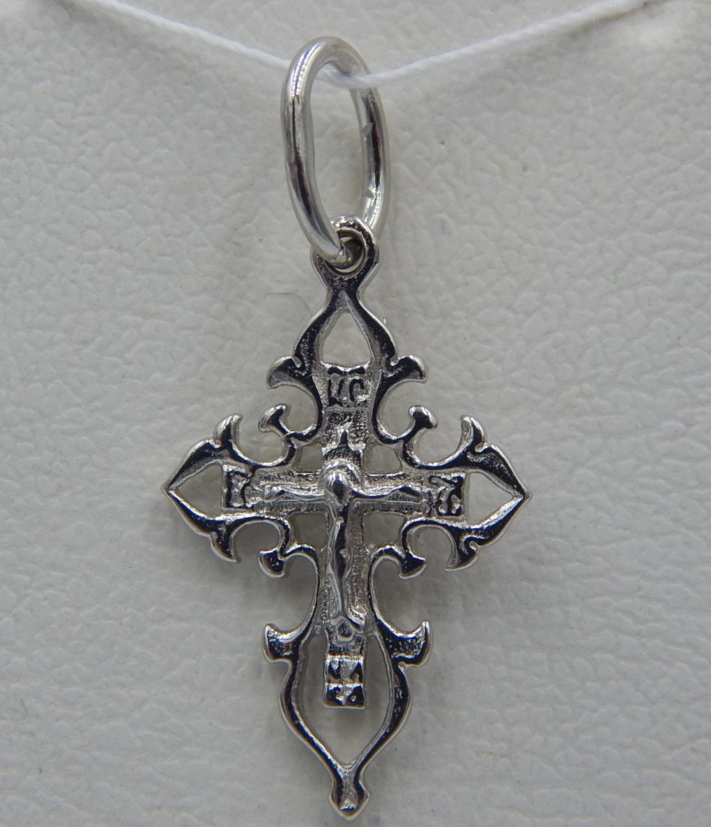Срібний підвіс-хрест (31497084) 0