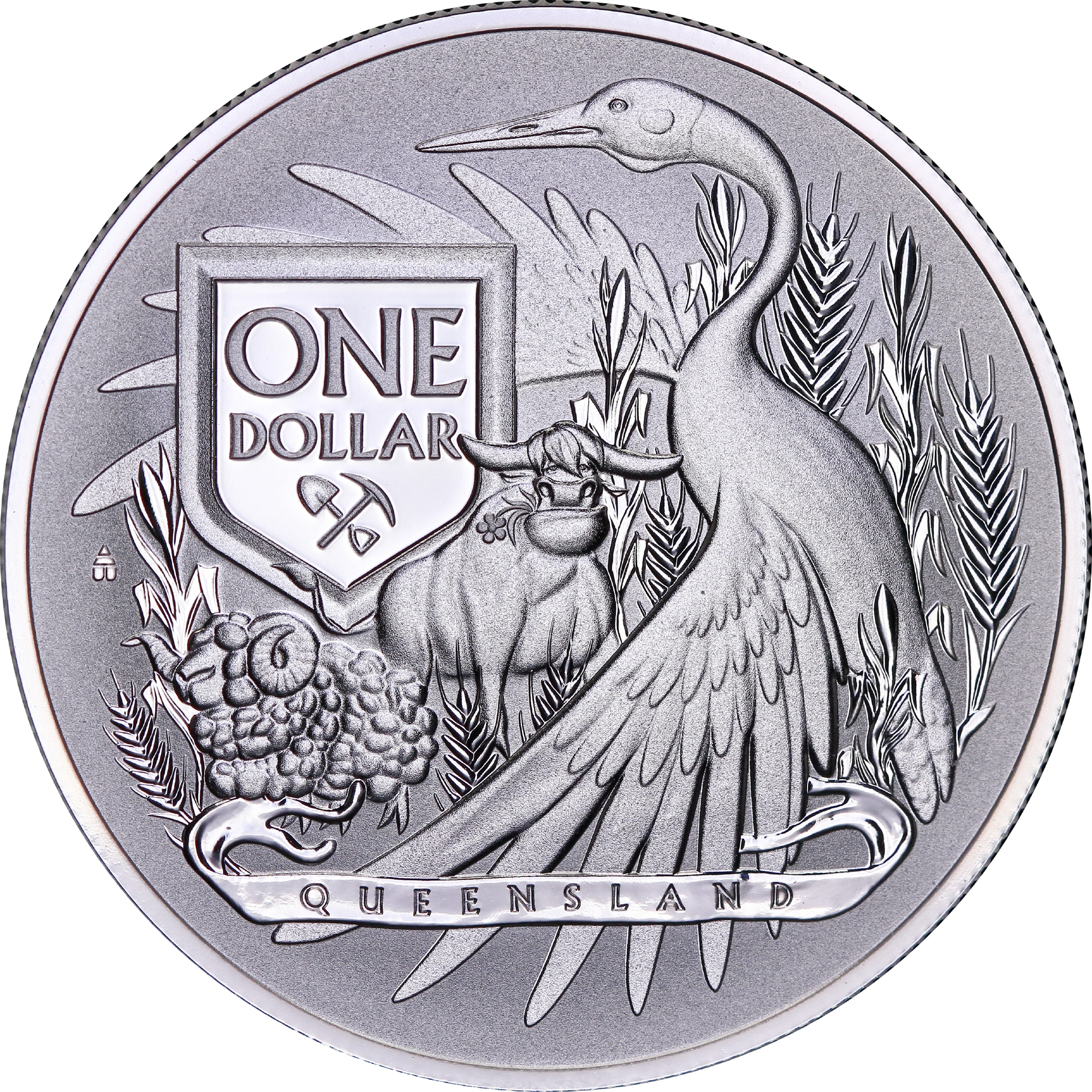 Срібна монета 1oz Герб - Квінсленд 1 долар 2023 Австралія (31564114) 0