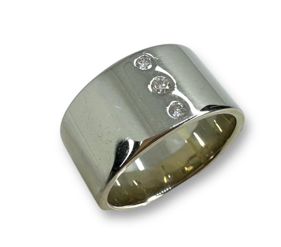Кольцо из белого золота с бриллиантом (-ми) (31409274) 2