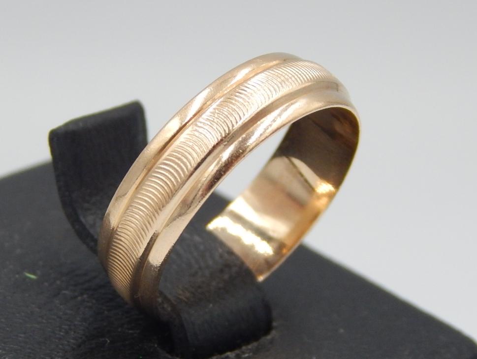 Обручальное кольцо из красного золота (30217484) 3