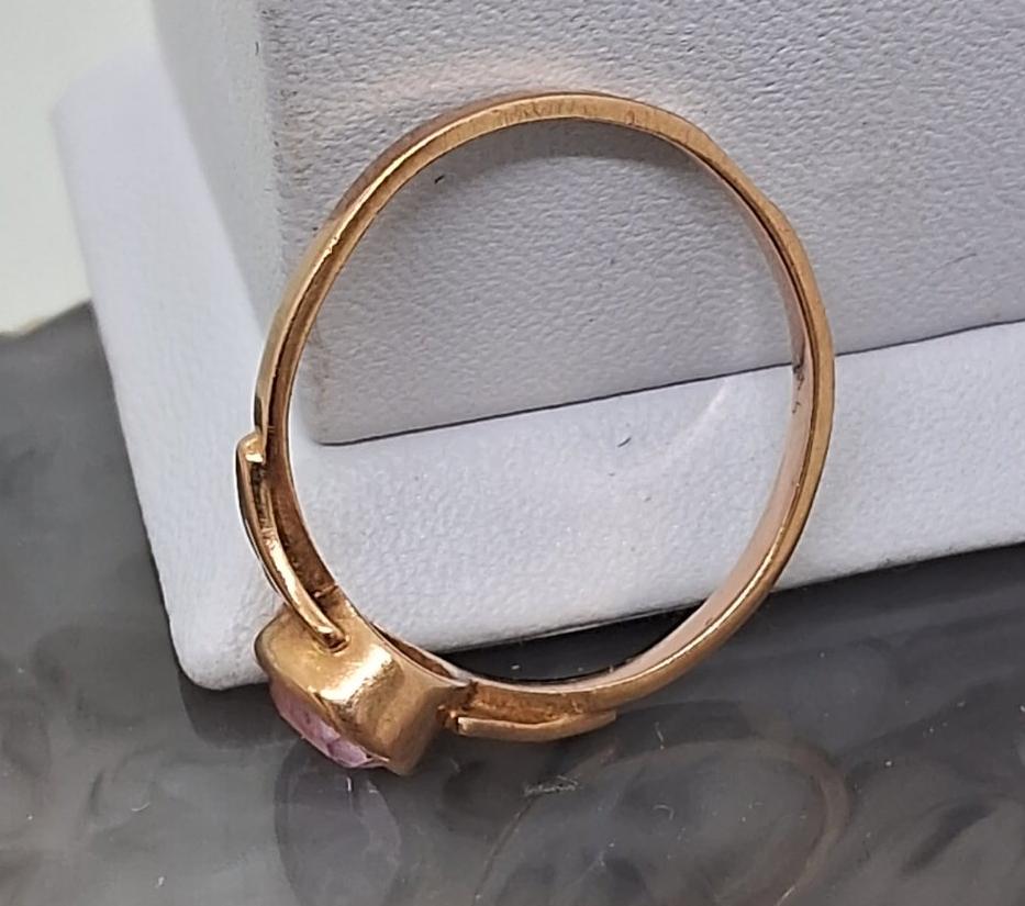 Кольцо из красного золота с корундом (32921346)  5
