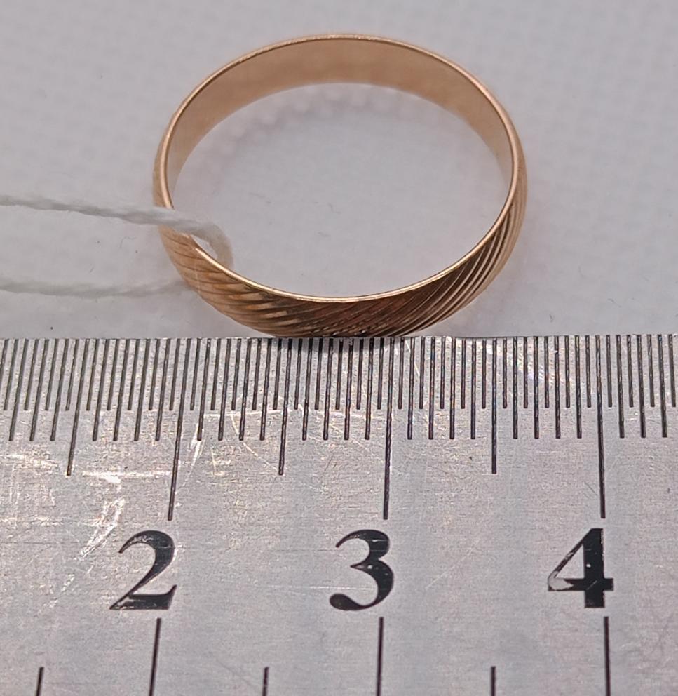 Обручальное кольцо из красного золота (33699519)  4