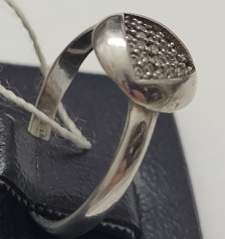 Серебряное кольцо с цирконием (30510199) 2