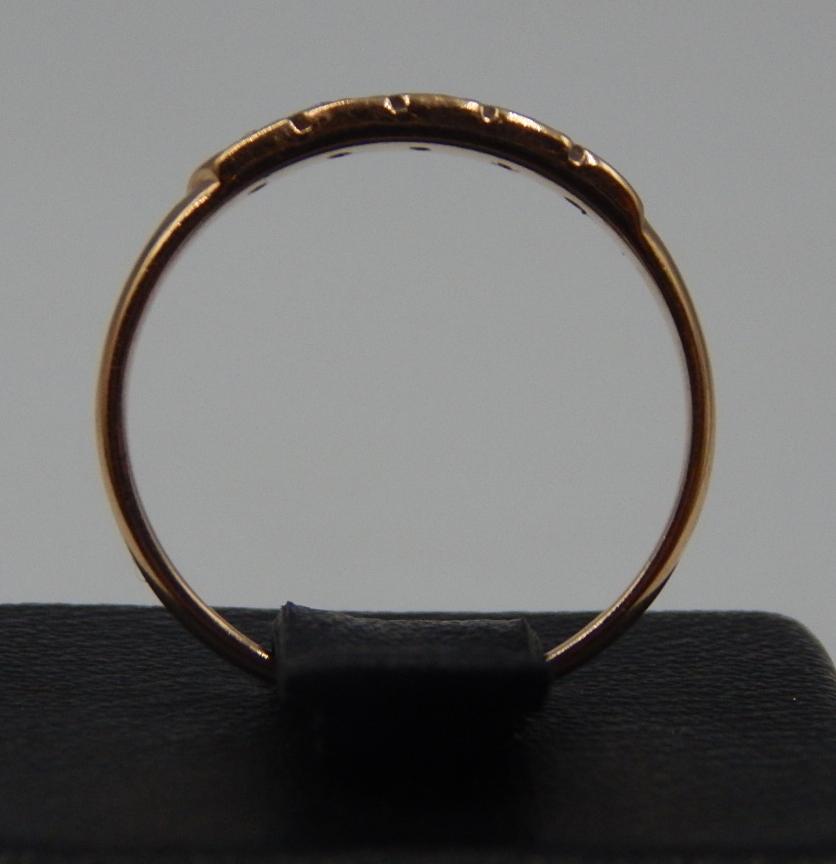 Кольцо из красного и белого золота с бриллиантом (-ми) (31541201) 3