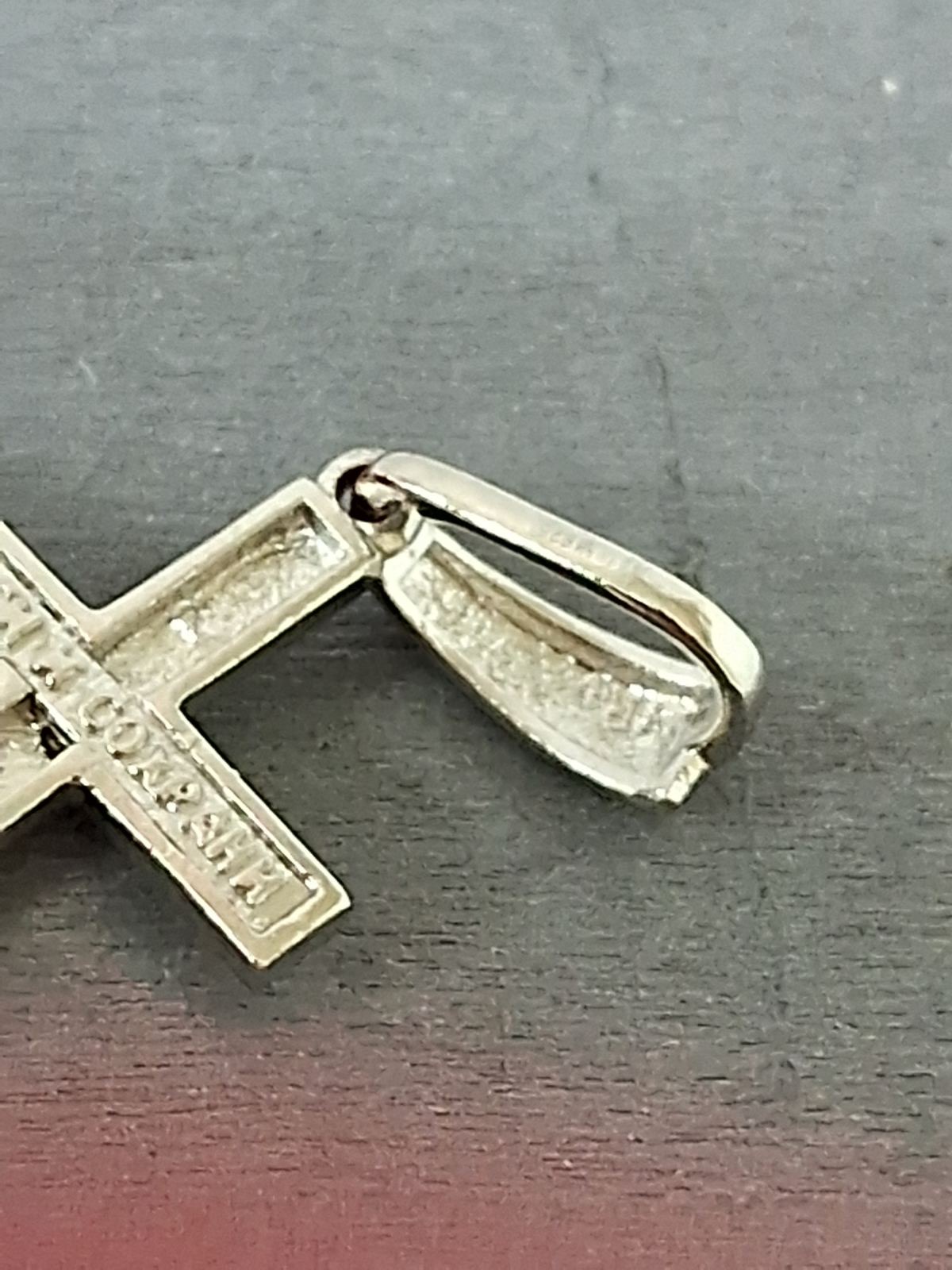 Срібний підвіс-хрест із цирконієм (33440738) 5