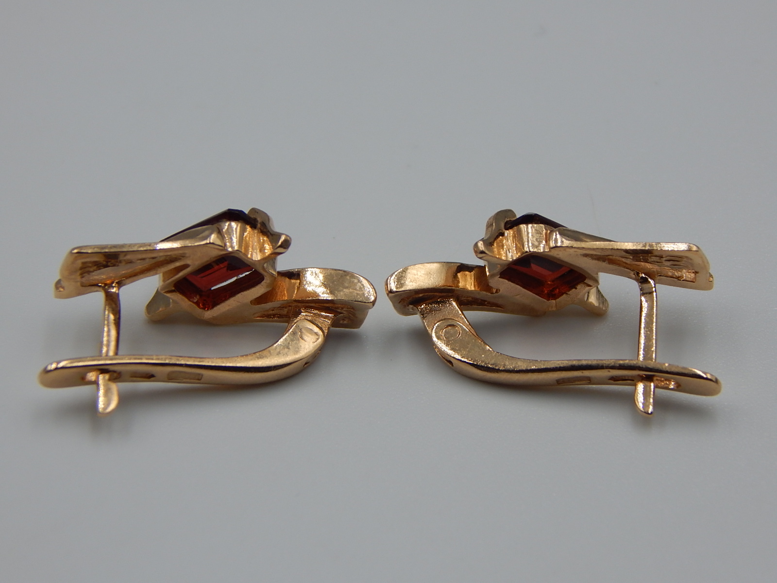 Сережки з червоного золота з цирконієм (32439193) 3