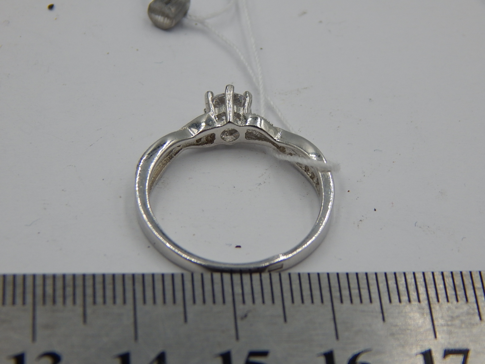Серебряное кольцо с цирконием (29314533) 2