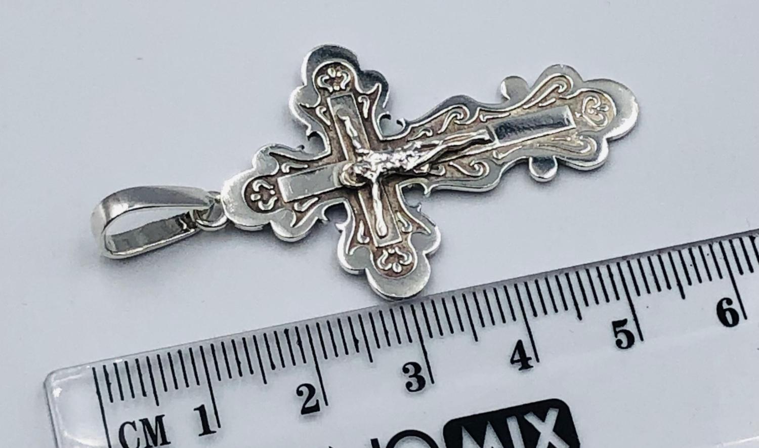 Срібний підвіс-хрест (33378890) 2