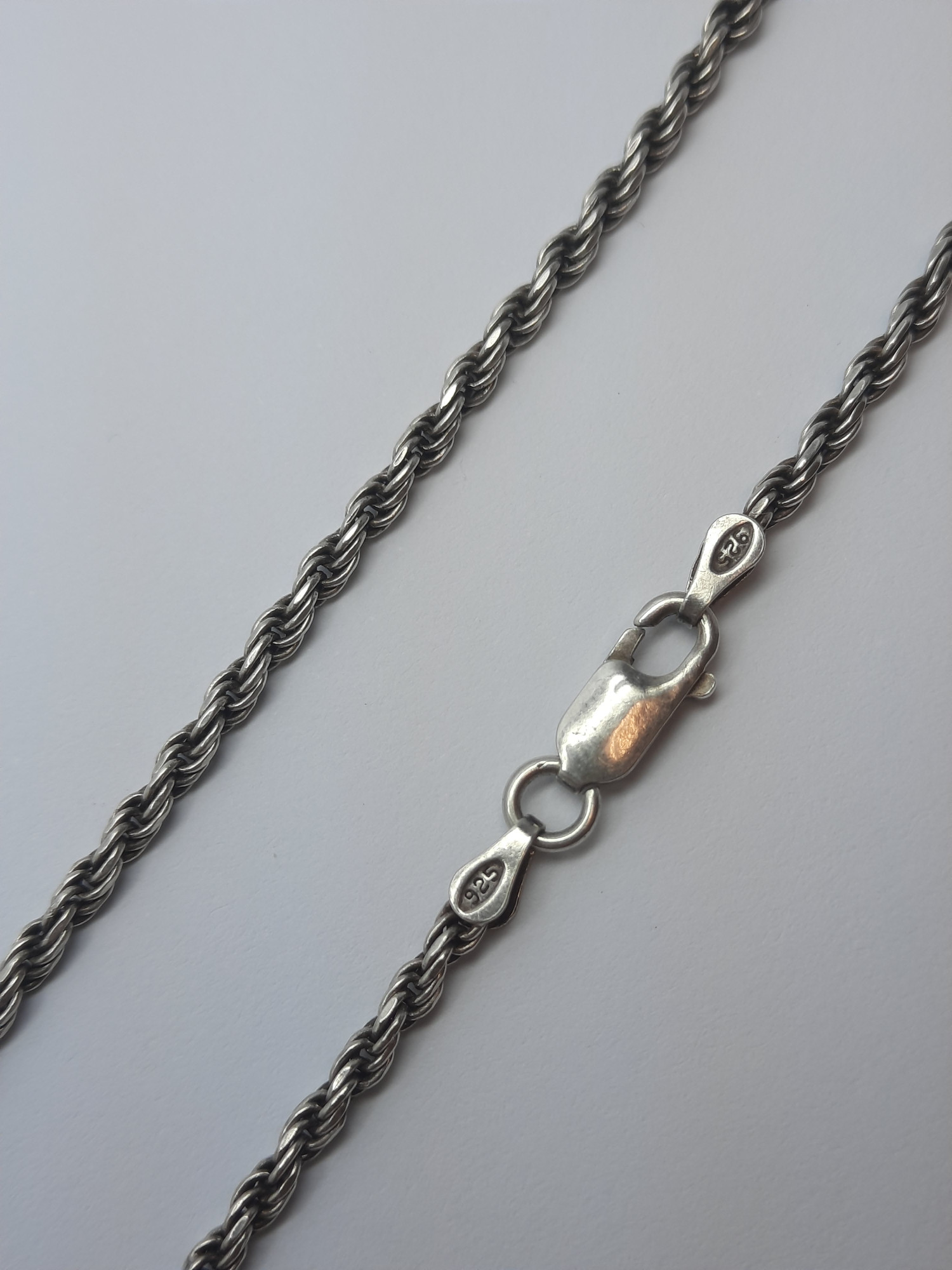 Серебряная цепь с плетением Тройной жгут (33541713) 0