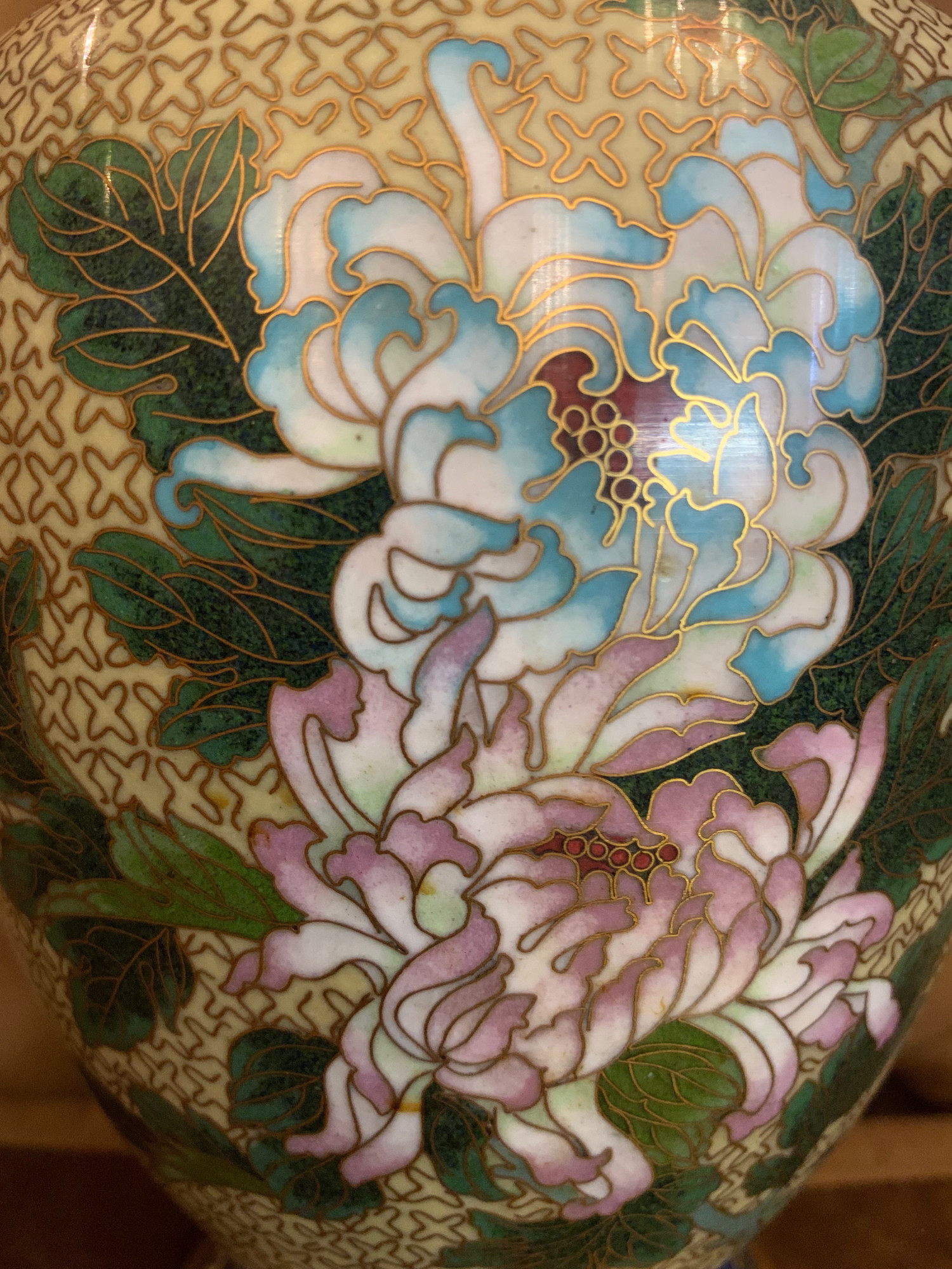 Декоративная ваза в Клуазоне (Китай) 31170687 6