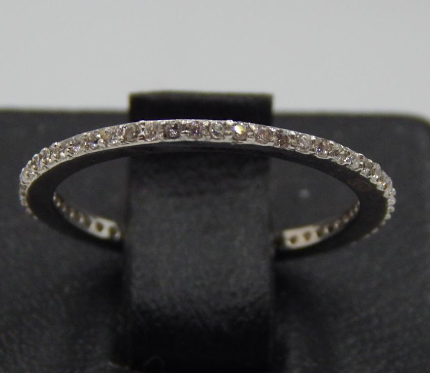 Серебряное кольцо с цирконием (30536825) 0
