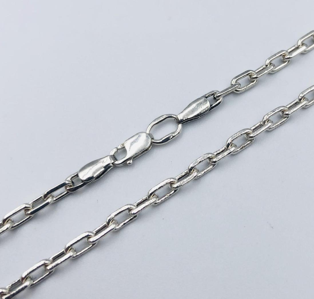 Серебряная цепь с плетением Якорное (32536846) 0