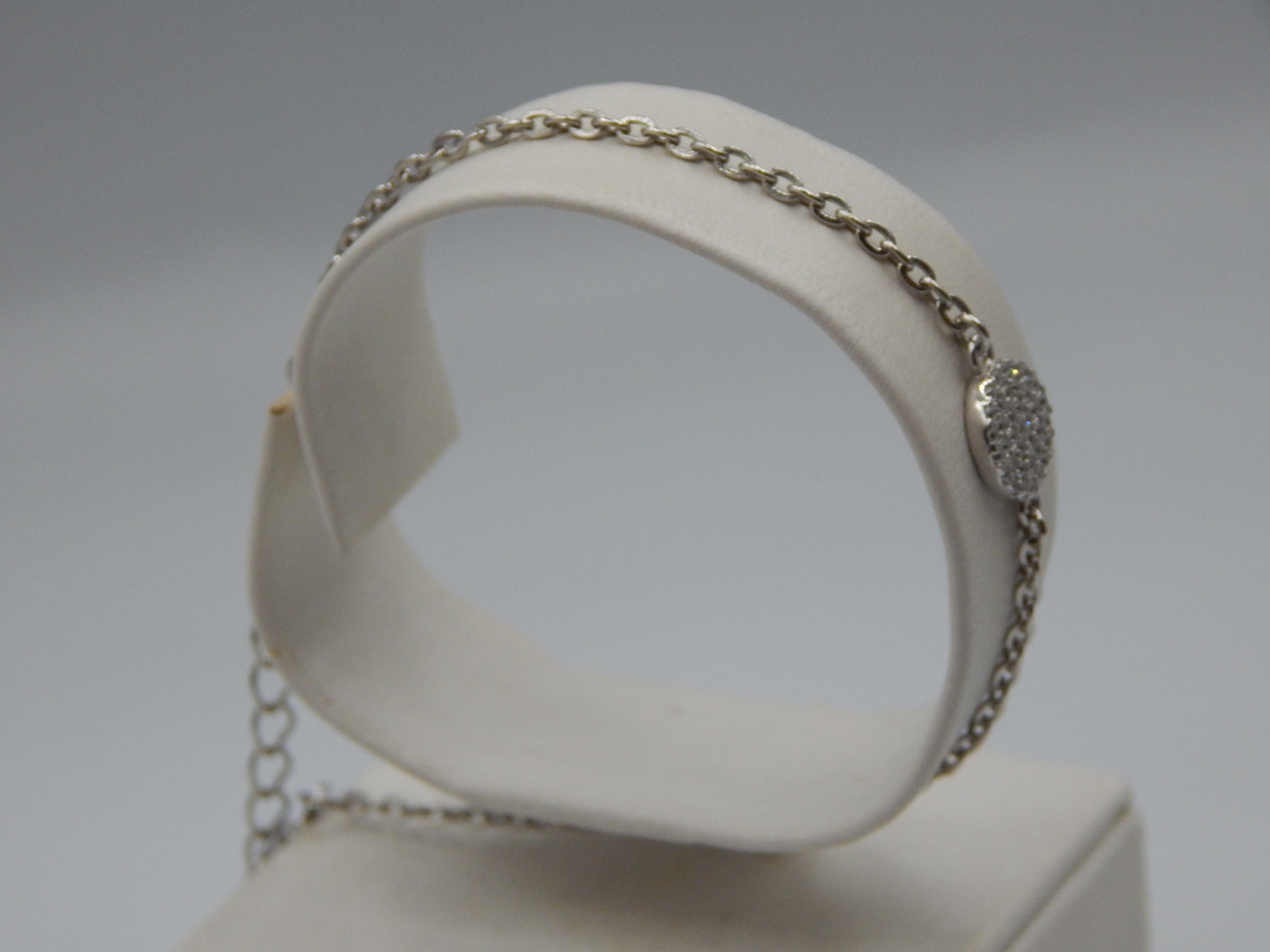 Срібний браслет із цирконієм (30973168) 2